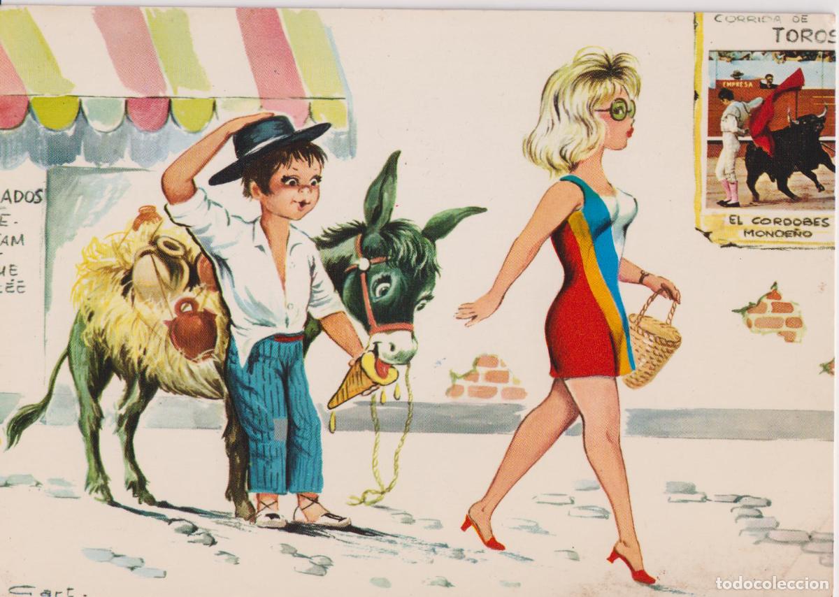 Postales: ILUSTRADOR: GART, VACACIONES EN ESPA&Ntilde;A &ndash; EDITA SAVIR 235 &ndash; ESCRITA