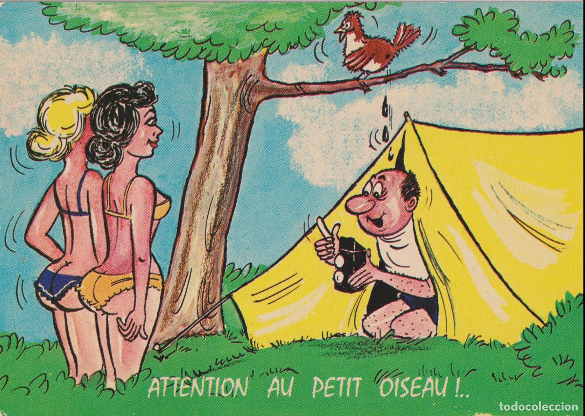Postales: SERIE CAMPING, ATTENTION AU PETIT OISEAU &ndash; EDITIONS LYNA 832 &ndash; ESCRITA