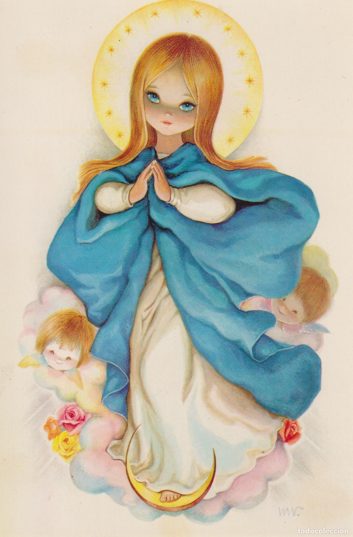 Postales: SANTOS VIRGENES, LA PURISIMA CONCEPCI&Oacute;N &ndash; DAMA DEL PARAGUAS 2 &ndash; S/C