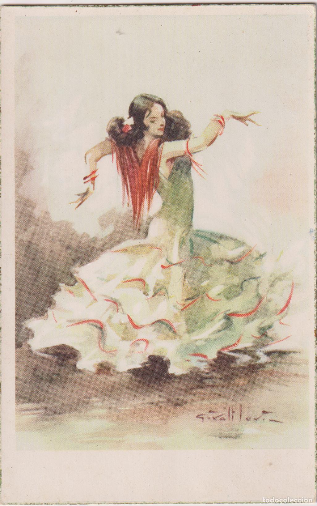 Postales: ILUSTRADOR: GIRALT LEIVA, SEVILLANAS &ndash; EDITA CyZ 577/A &ndash; S/C