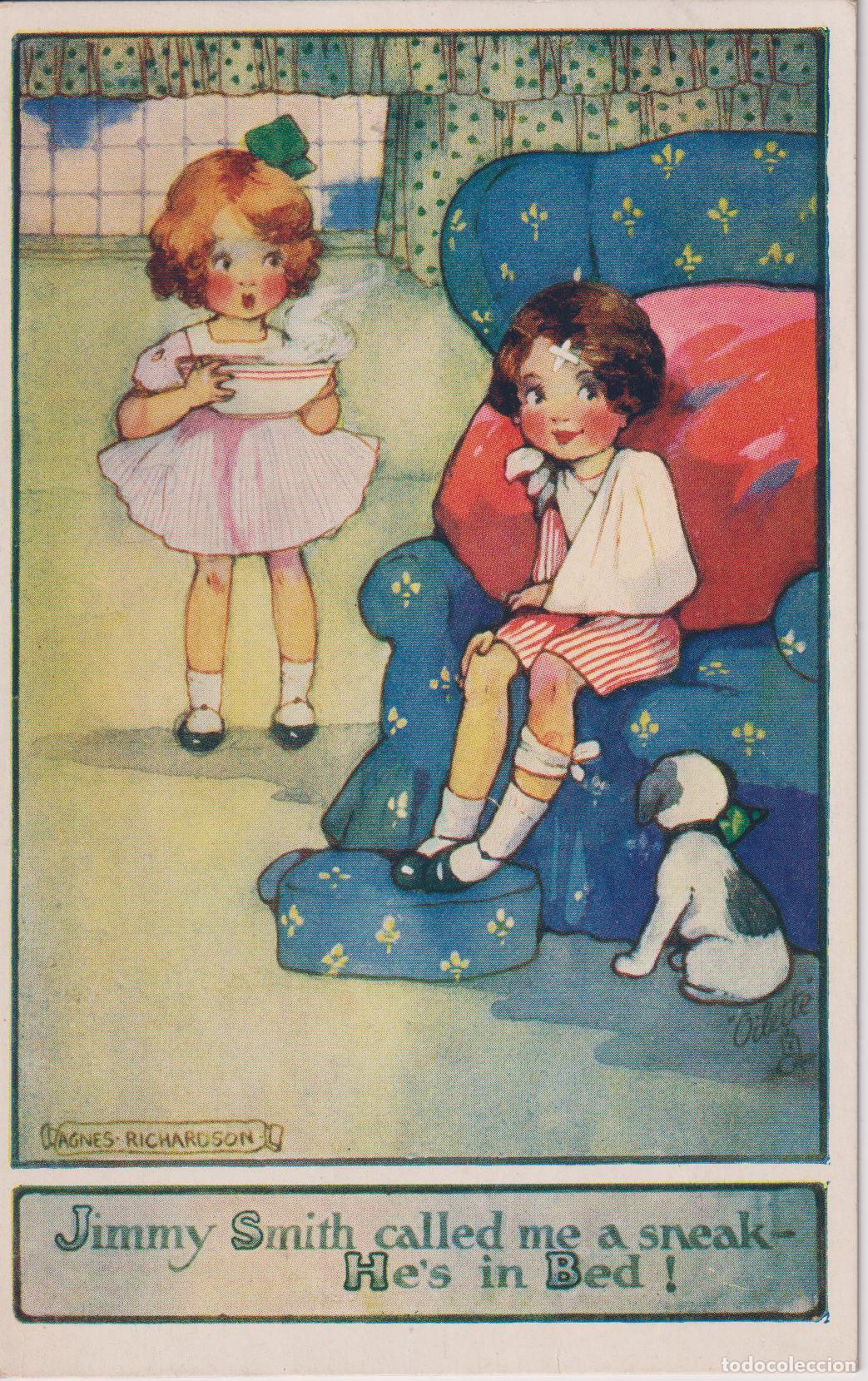 Postales: ILUSTRADOR: AGNES RICHARDSON SERIE OUR KIDDIES &ndash; RAPHAEL TUCKS 8670 &ndash; CIRCULADA