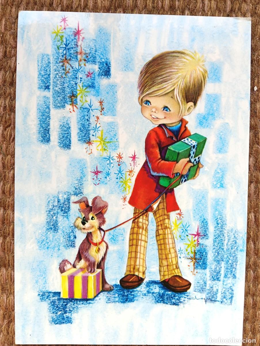 Postales: NI&Ntilde;O CON PERRITO - ED. C Y Z