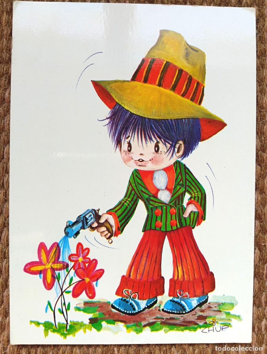 Postales: GANSTER CON PISTOLA - ILUSTRACION CHUP - POSTALES VIKINGO