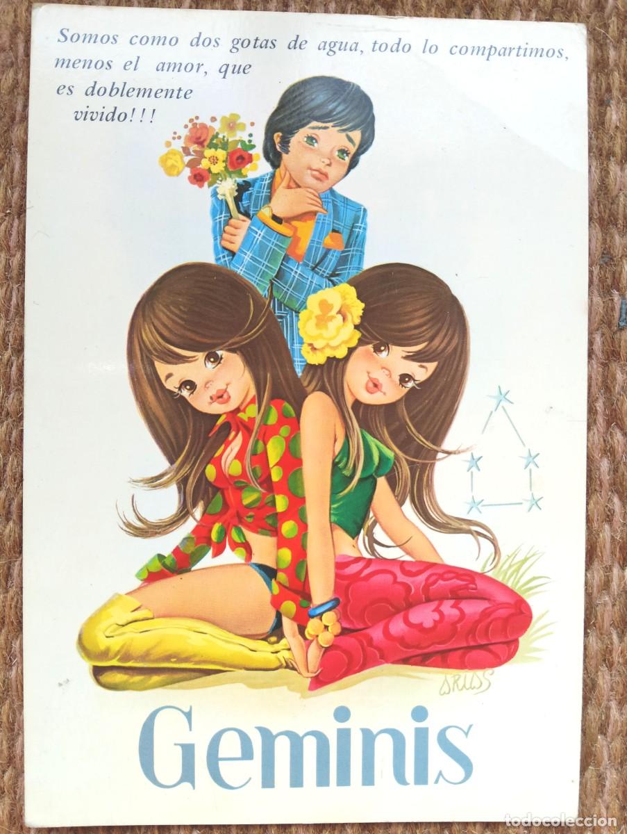 Postales: GEMINIS - ILUSTRACION ARIAS - ED. C Y Z - HOROSCOPO