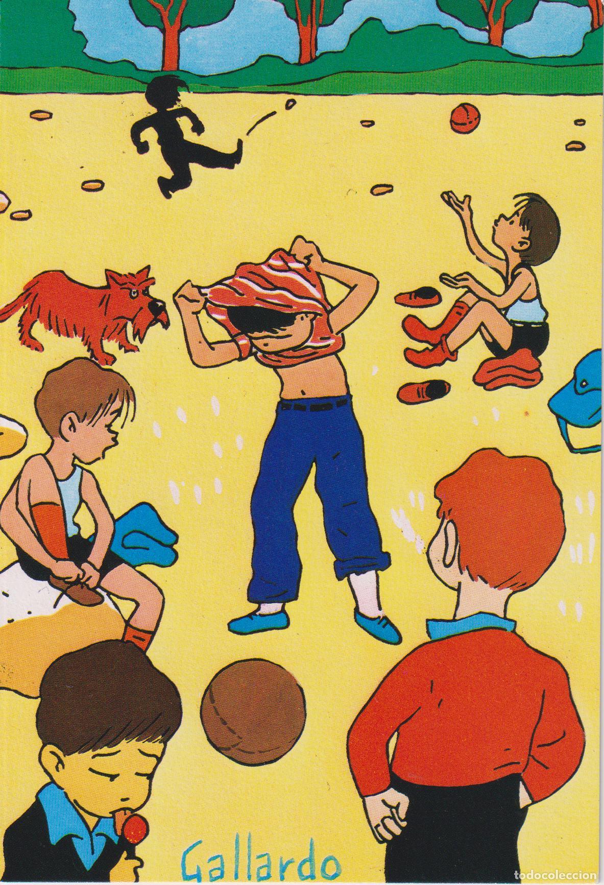 Postales: ILUSTRADOR: GALLARDO, VAMOS A JUGAR - TALLER OCUPACIONAL STA.ISABEL - S/C