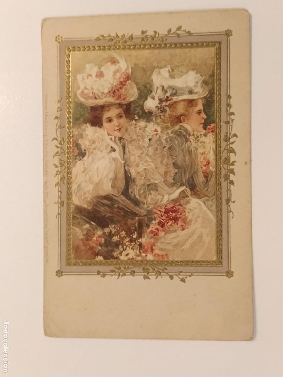 Postales: LAS MUJERES ELEGANTES - REVERSO SIN DIVIDIR - POSTAL ANTIGUA (116.534)