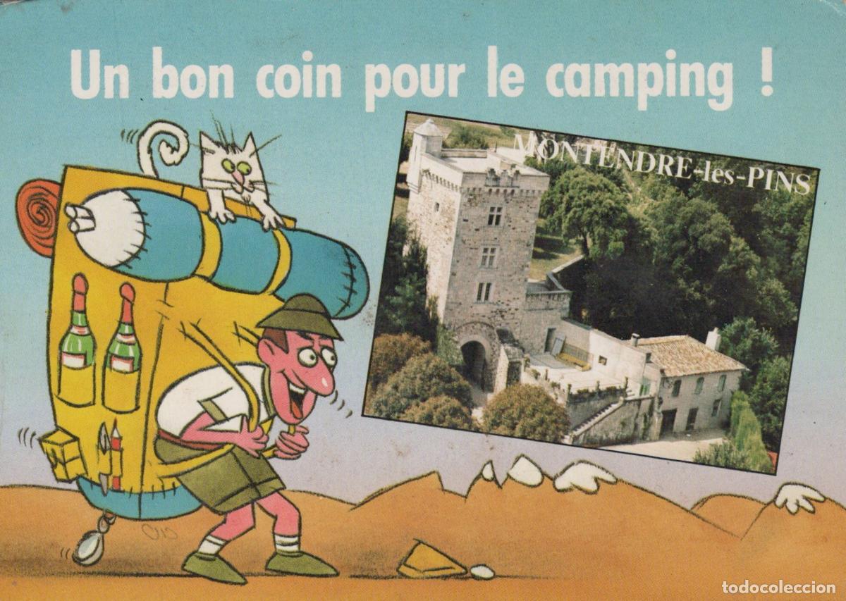 Postales: France Montendre Charente Maritime Humour Camping Avec Ch&acirc;teau *YAG004