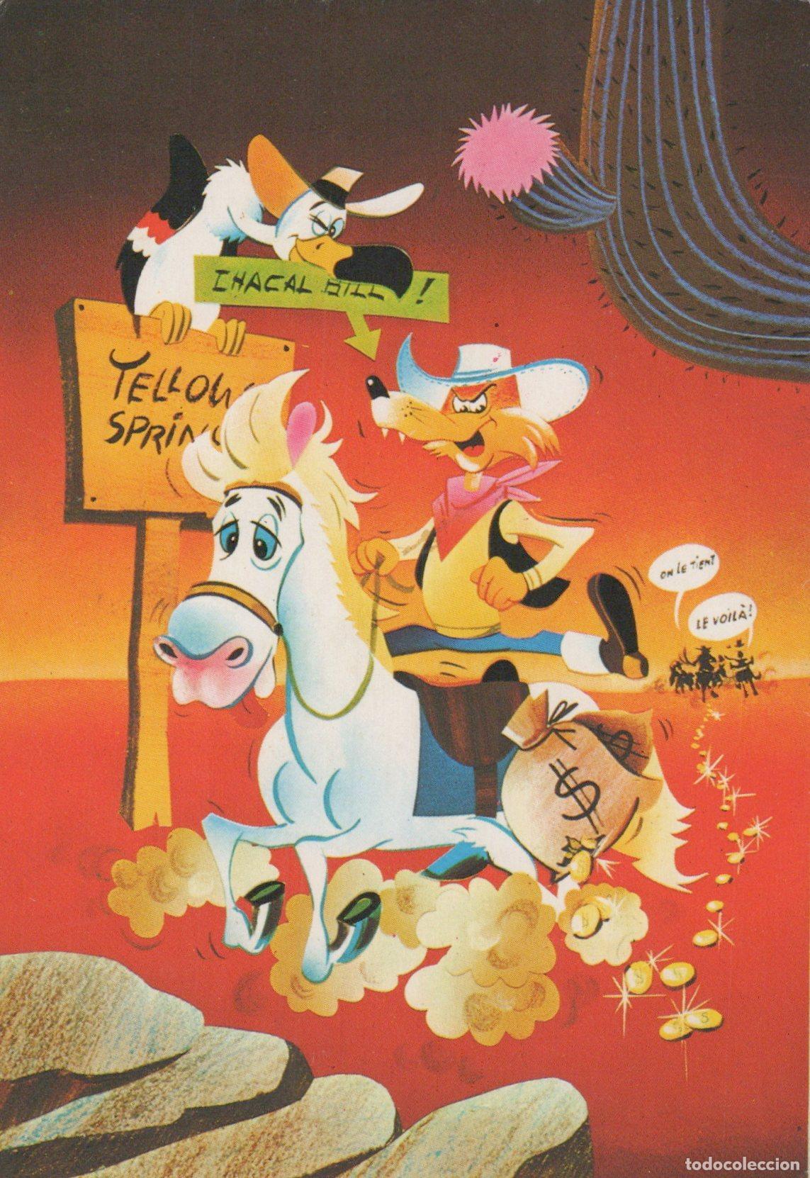 Postales: France Paris &Icirc;le de Pif Gadget Western Dessin Anim&eacute; Loup Cheval Unposted *YAG328