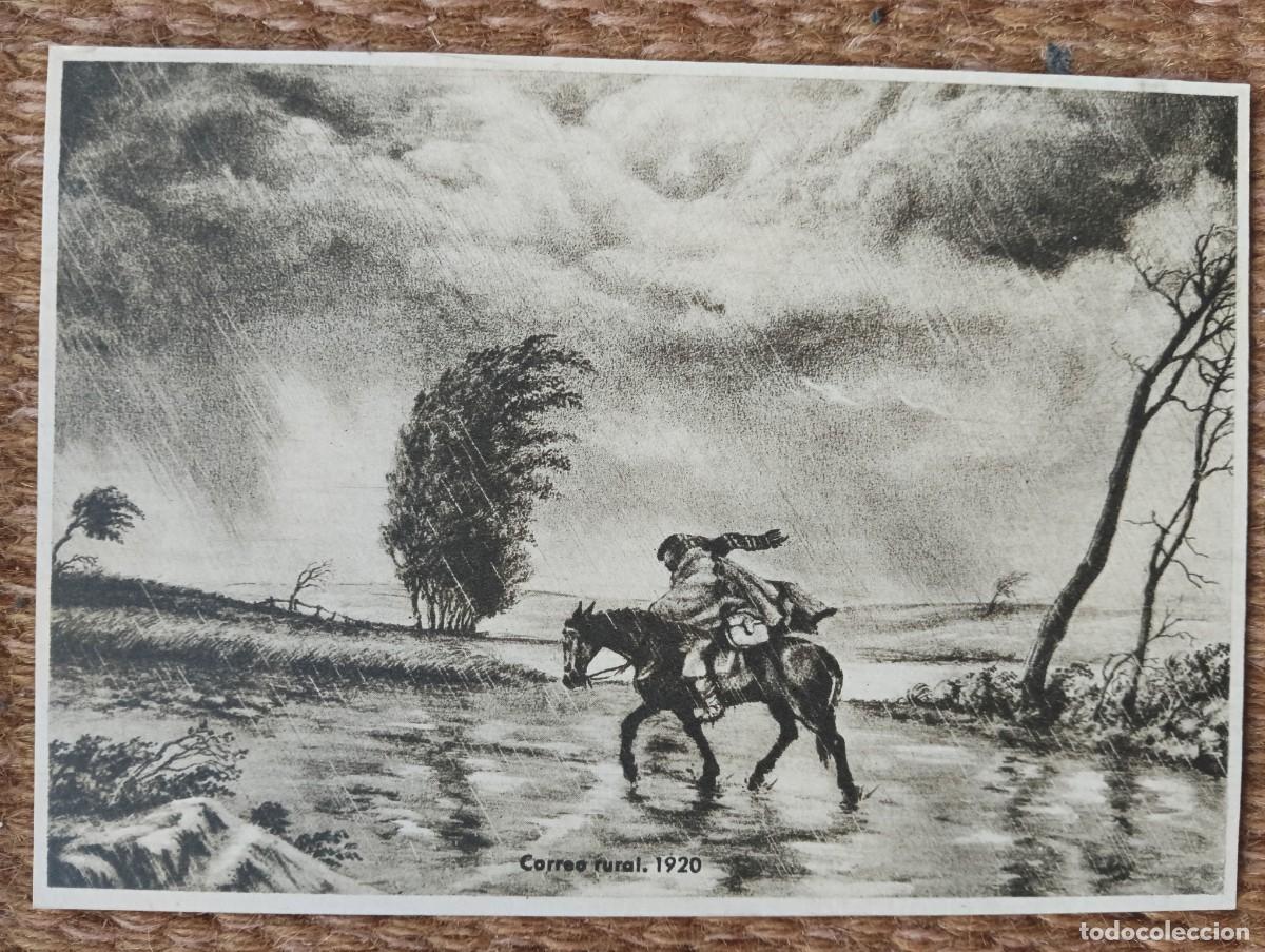 Postales: correos de espa&ntilde;a - correo rural 1920