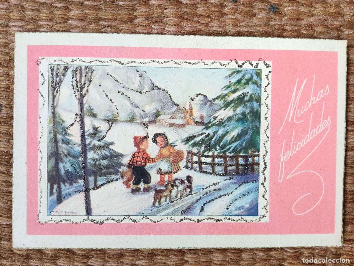 Postales: MUCHAS FELICIDADES DESDE PAISAJE NEVADO - ED. ARTIGAS