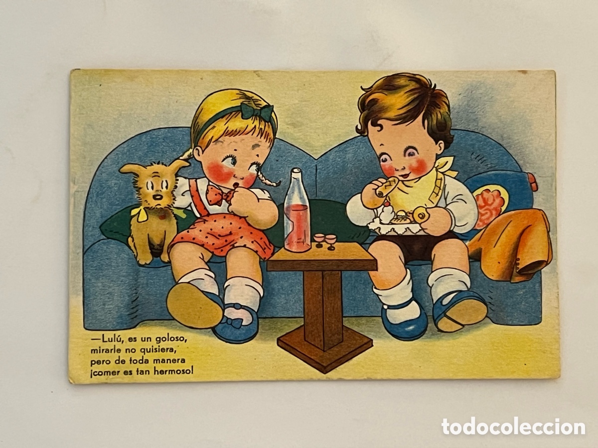 Postales: AZUAGA (Badajoz) Postal Dibujos y caricaturas. Estamper&iacute;a RAM, Serie 10 (h.1945?) circulada