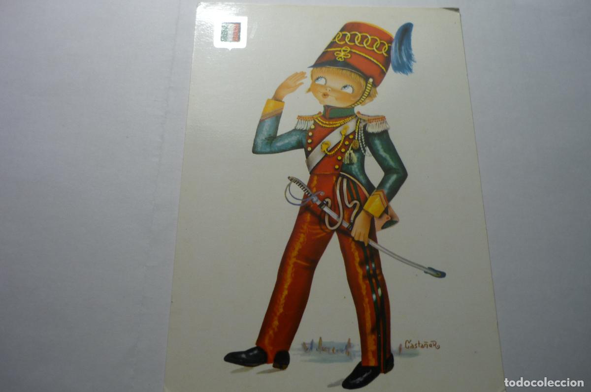 Postales: POSTAL MILITAR ITALIA DIBUJO CASTA&Ntilde;ER