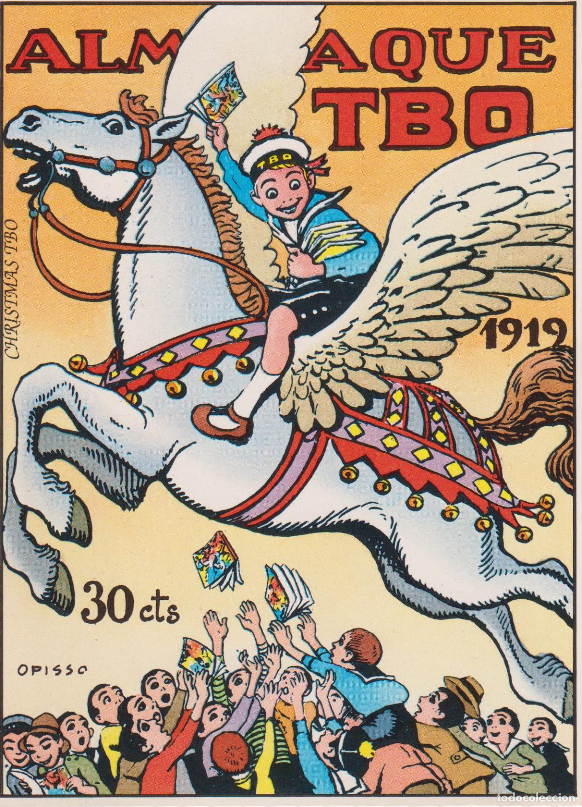Postales: POSTAL MUCHAS FELICIDADES - ILUSTRADOR: OPISSO, ALMANAQUE TBO - CHRISTMAS TBO - S/C