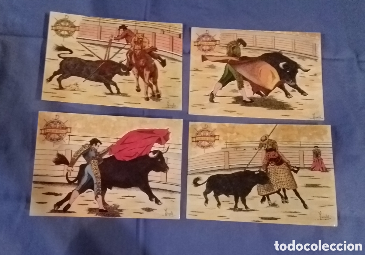 Postales: 4 postales temas taurinos s/c