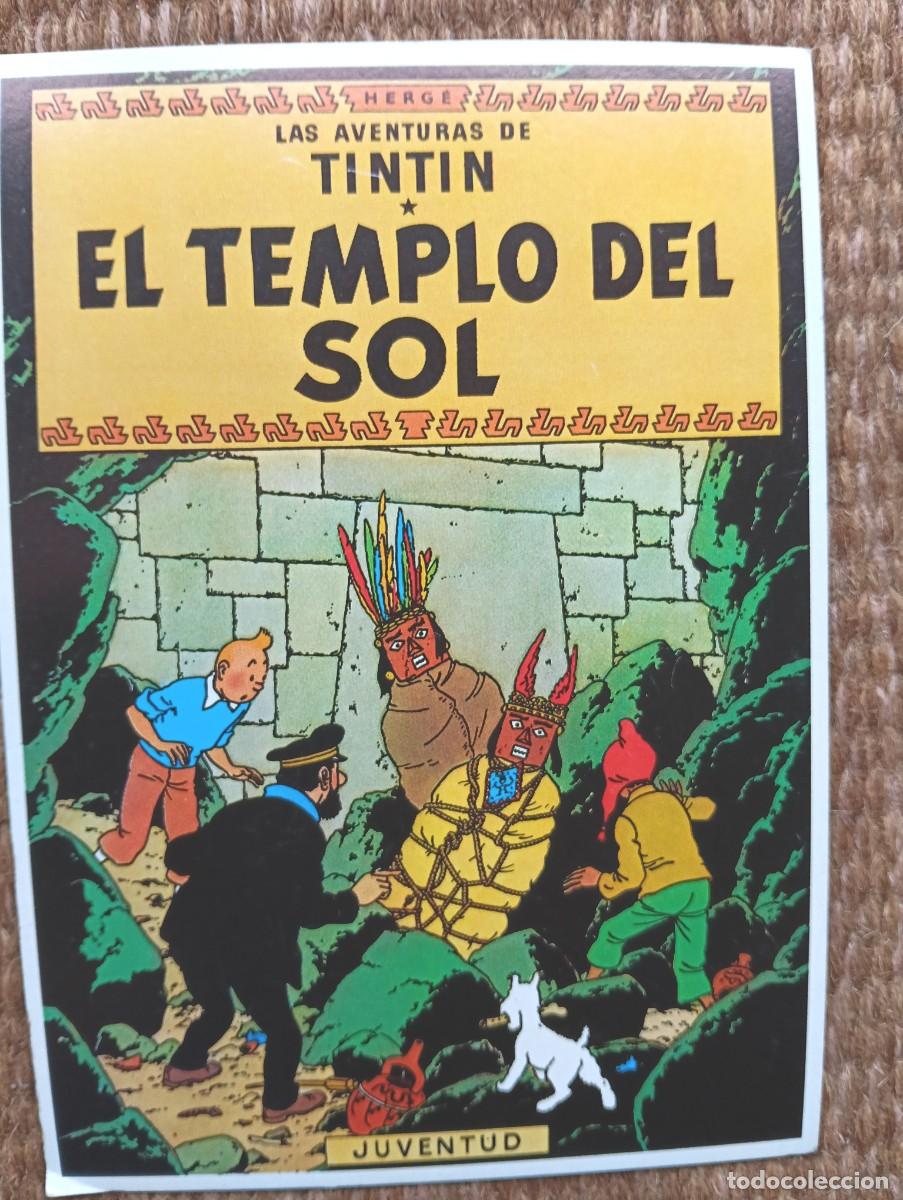 Postales: TINTIN - EL TEMPLO DEL SOL - HERGE