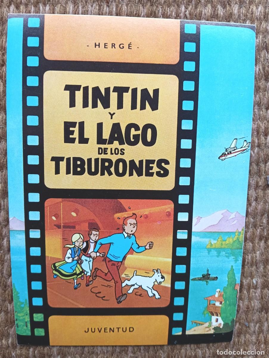 Postales: TINTIN - EL LAGO DE LOS TIBURONES - HERGE