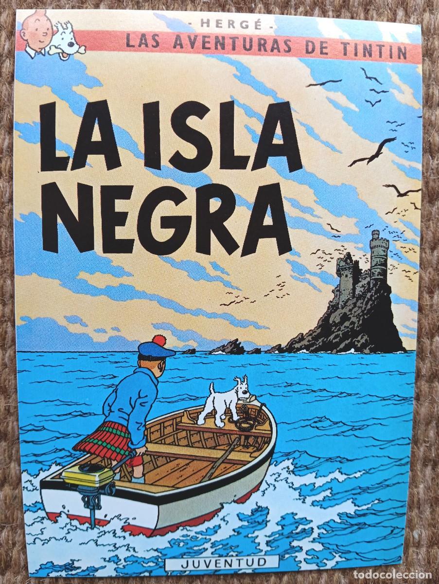 Postales: TINTIN - LA ISLA NEGRA - HERGE
