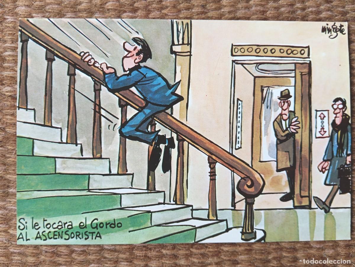 Postales: MINGOTE - ILUSTRACION PARA POSTAL DE LA LOTERIA NACIONAL