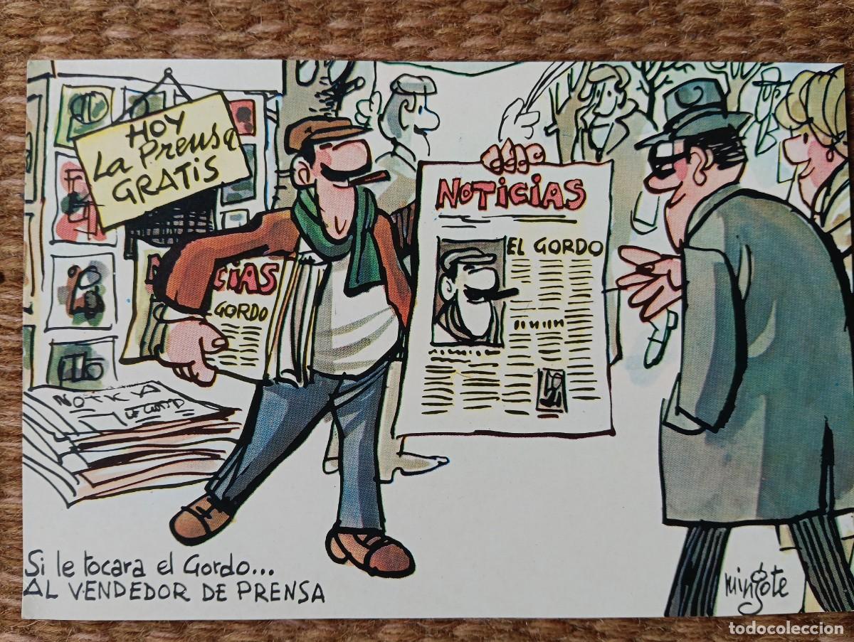 Postales: MINGOTE - ILUSTRACION PARA POSTAL DE LA LOTERIA NACIONAL