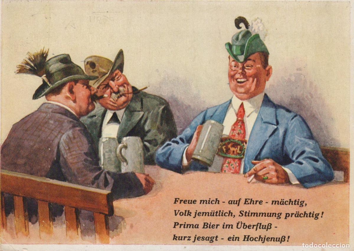 Postales: German Humour Beer Drinkers Comic Postcard *YAT040