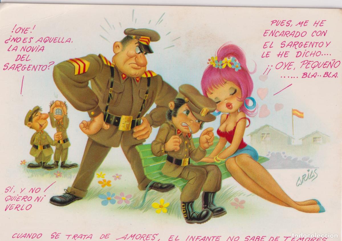 Postales: ILUSTRADOR: ARIAS, LA NOVIA DEL SARGENTO &ndash; EDITA CyZ 7568/31 A &ndash; ESCRITA