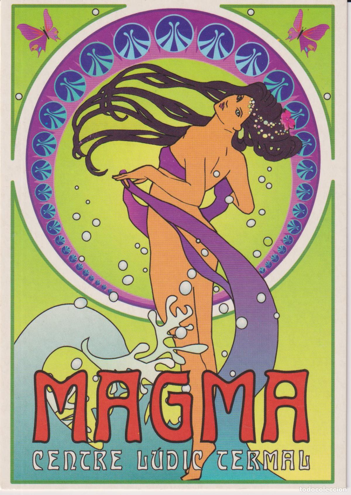 Postales: POSTAL PUBLICITARIA ESTILO ART NOUVEAU &ndash; CENTRO MAGMA CENTRE L&Uacute;DIC TERMAL &ndash; SANTA COLOMA DE FARNES &ndash;
