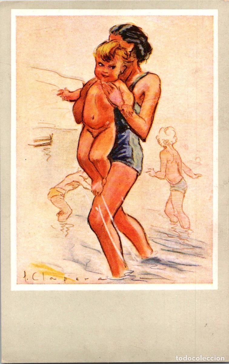 Postales: Apuntes de Pedro Clapera - Serie A n&ordm; 1 - Ed. Huecograbado Planas - 137x87mm