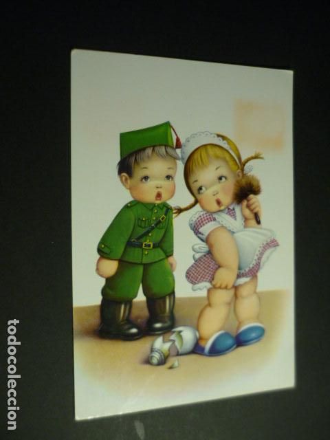 Postales: SOLDADO Y SIRVIENTA POSTAL COMICA ILUSTRADA