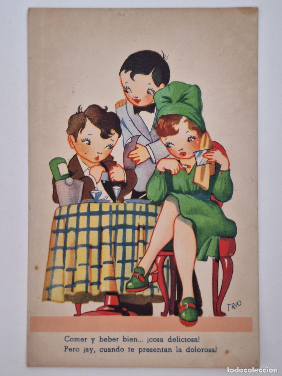 Postales: TARJETA POSTAL ILUSTRACION TRIO RV-3120