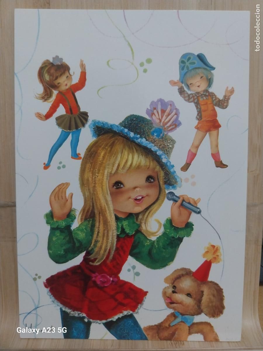 Postales: NI&Ntilde;AS ILUSTRACION VERNET ED CYZ 7174/31A ESCRITA