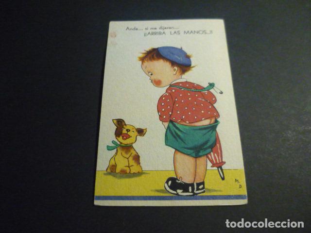 Postais: NI&Ntilde;O CON PERRO POSTAL M D ILUSTRADOR
