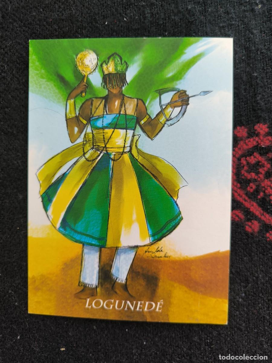 Postales: Postal Art&iacute;stica Orisha Loguned&eacute; &ndash; Ilustraci&oacute;n De Arte Yoruba Para Coleccionistas