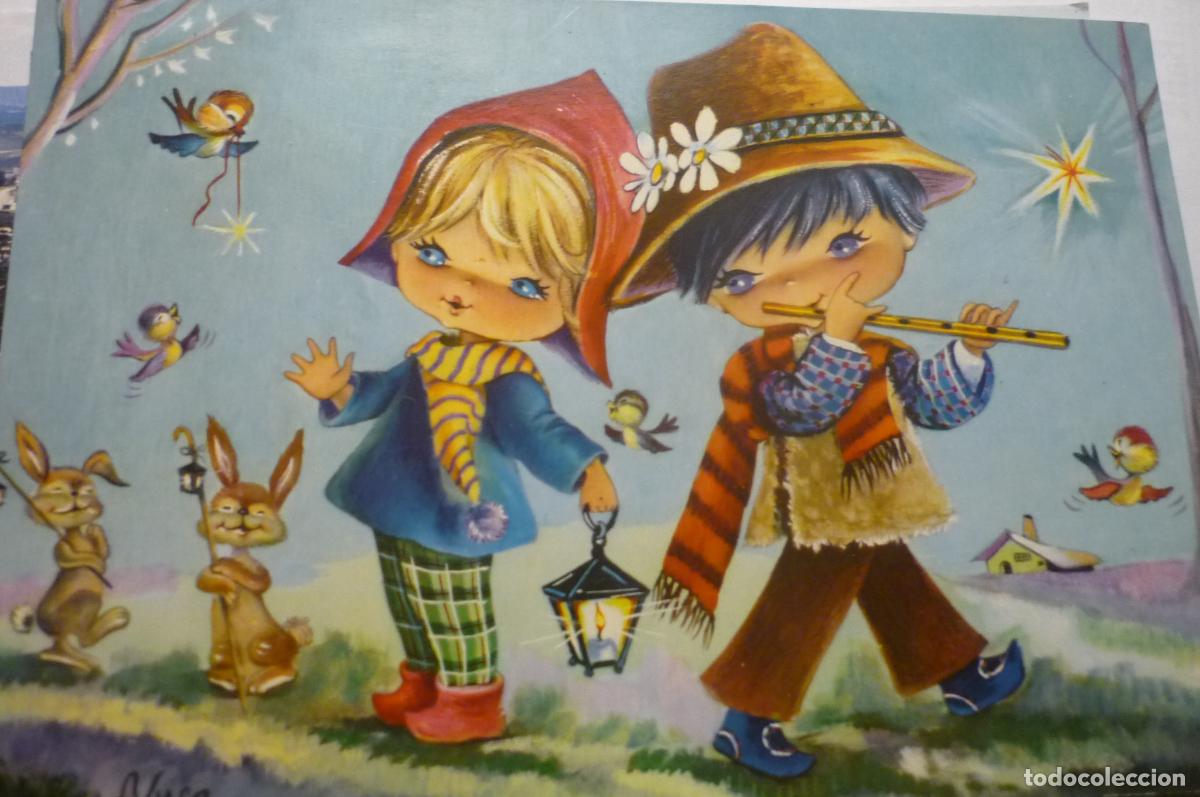 Postales: postal ni&ntilde;os campo dibujo nuco escrita c y z 6814