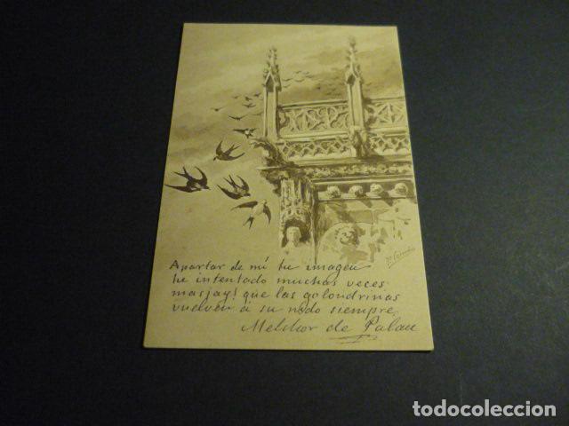 Postales: MELCHOR DE PALAU POSTAL REVERSO SIN DIVIDIR