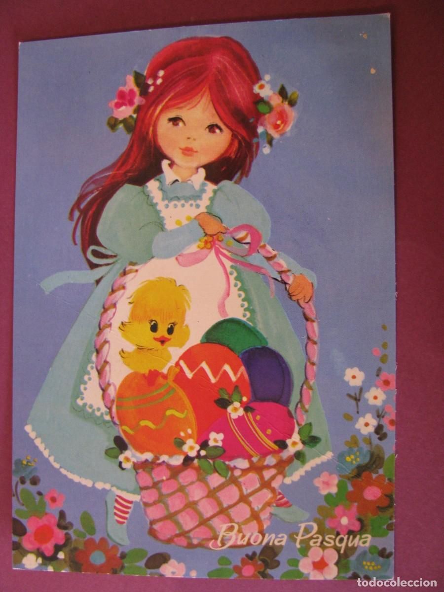 Postales: POSTAL DE FELICITACION. BUONA PASQUA. FELIZ PASCUA. ITALIA.