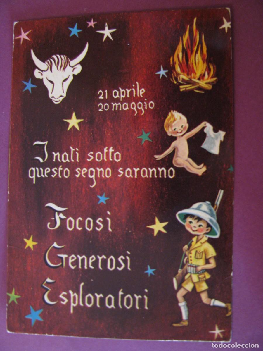 Postales: POSTAL DE HOR&Oacute;SCOPO. TAURO. ED. ESCAMI, ITALIA. CIRCULADA 1966