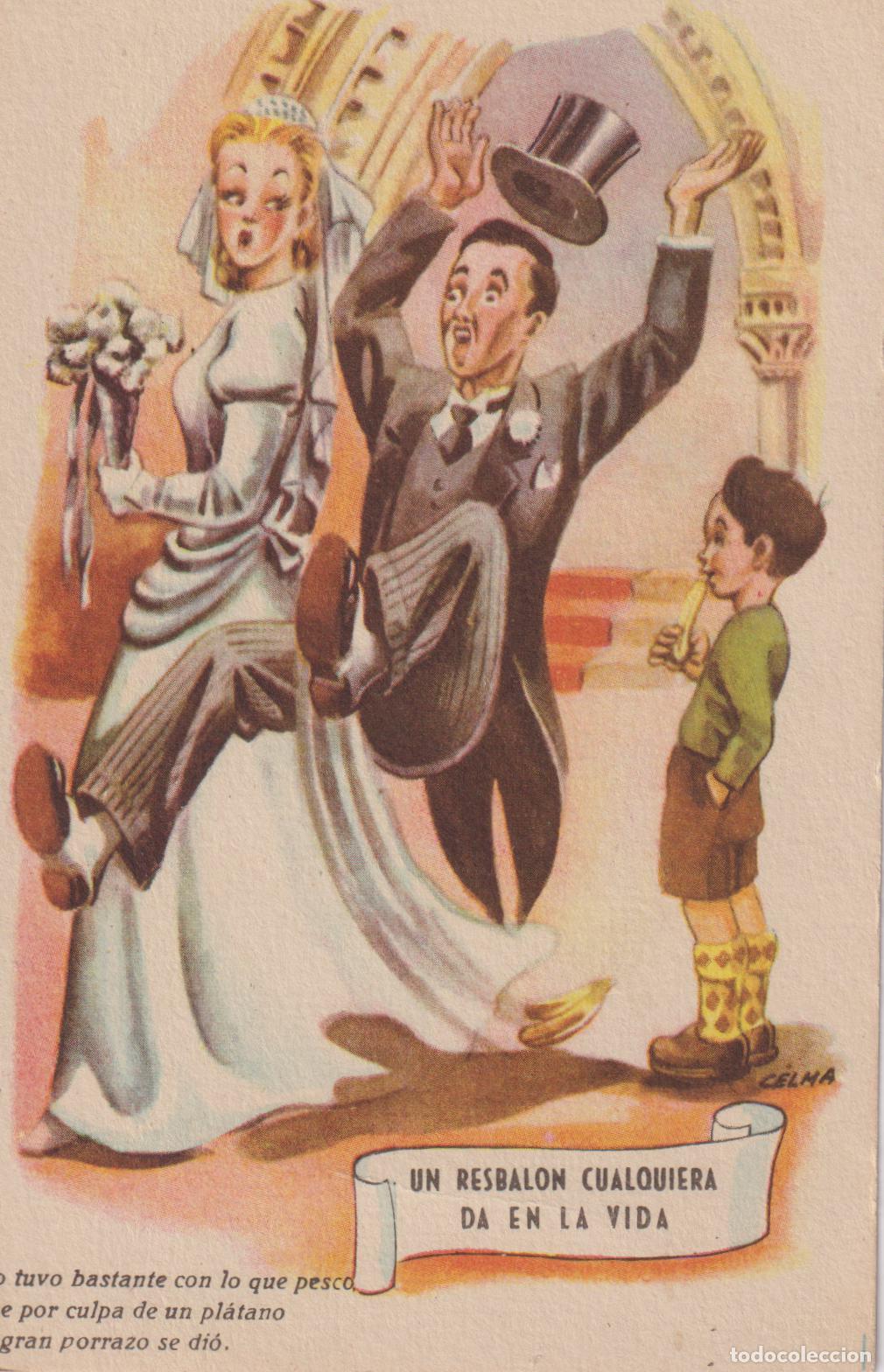 Postales: ILUSTRADOR: CELMA, UN RESBALON CUALQUIERA... - ESTAMPERIA RAM SERIE 86 - S/C