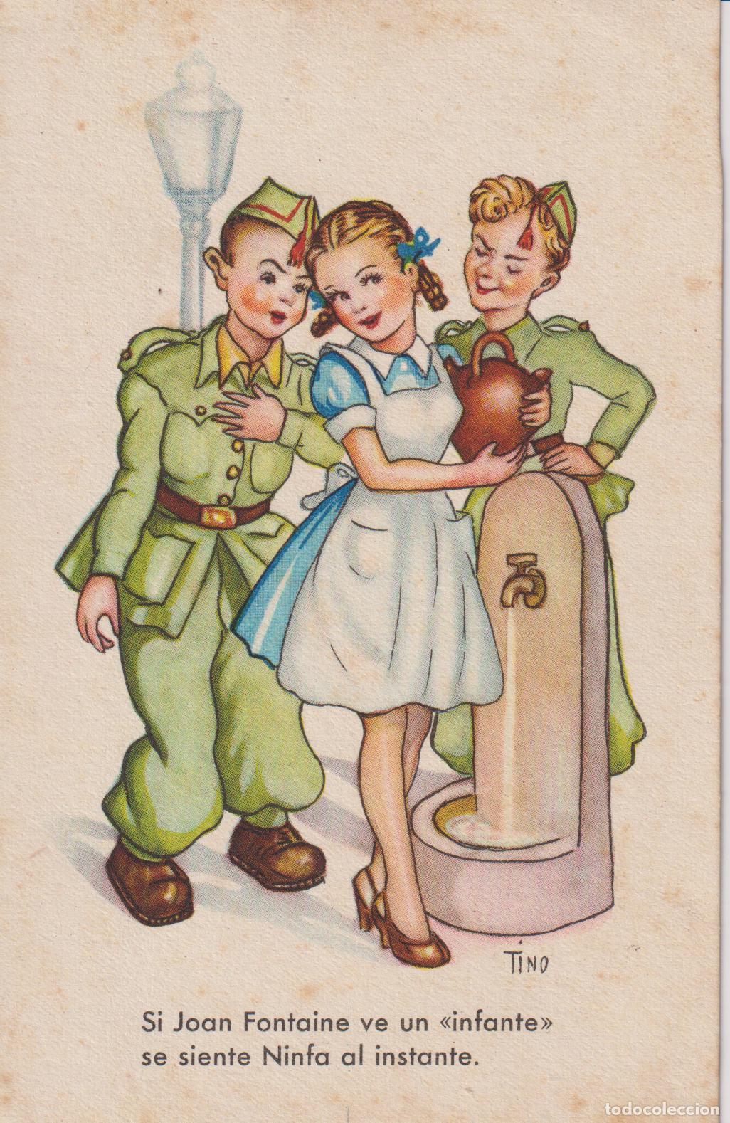 Postales: ILUSTRADOR: TINO, JOAN FONTAINE - PD SERIE 1005 - ESCRITA