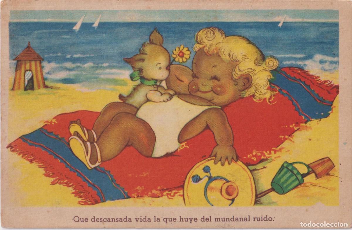 Postales: ILUSTRADOR: DESCONOCIDO, QUE DESCANSADA VIDA - EDICIONES GLORIA MILL SERIE 100/3 - S/C