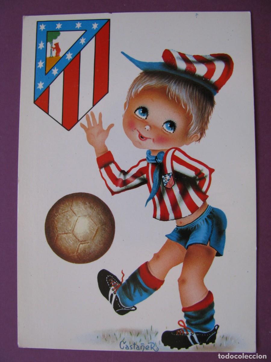 Postales: POSTAL DE IL. CASTA&Ntilde;ER. FUTBOL, ATLETICO DE MADRID. ED. SAVIR 735