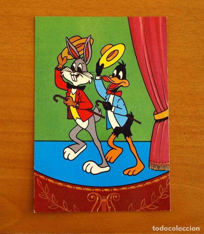 Postales: Bugs Bunny y Pato Lucas - Postal sin circular n&ordm; 804 - Editorial Tarje-Fher 1965 - Mandolina