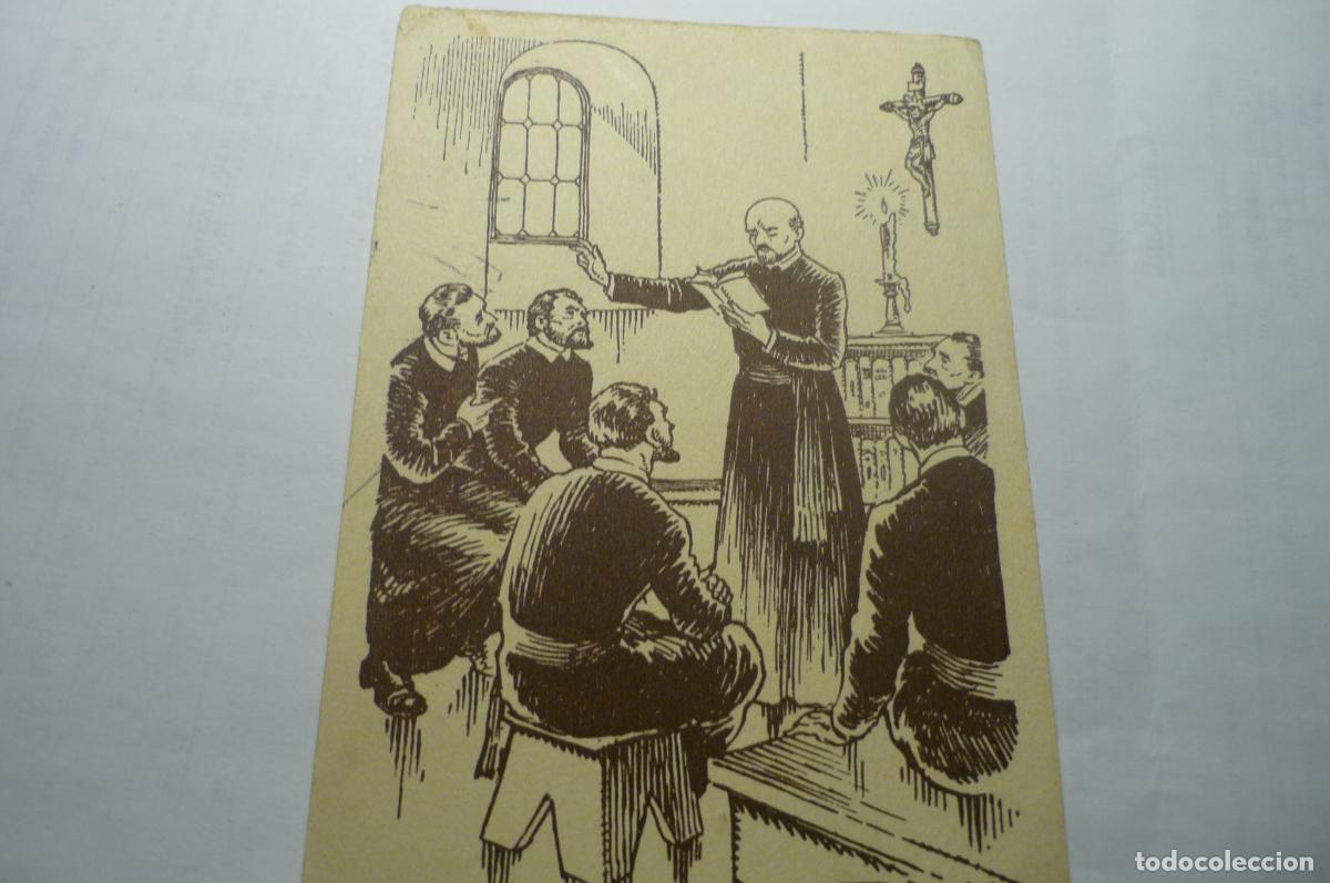 Postales: postal dibujo domund s,ignacio instruye subditos para ir a misiones