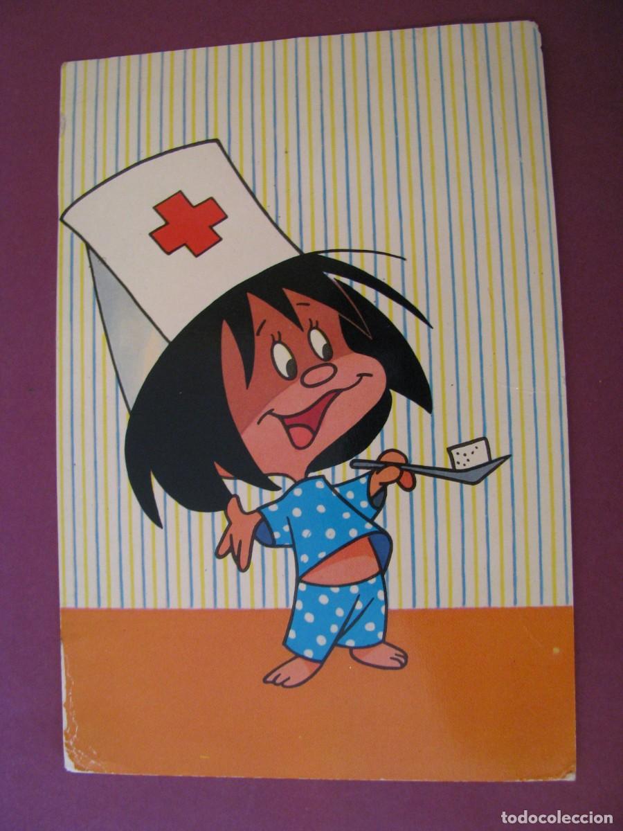 Postales: POSTAL DE FAMILIA TELERIN. CLEO ENFERMERA. COLECCION MORO, JOSE LUIS MORO 1965. ESCRITA