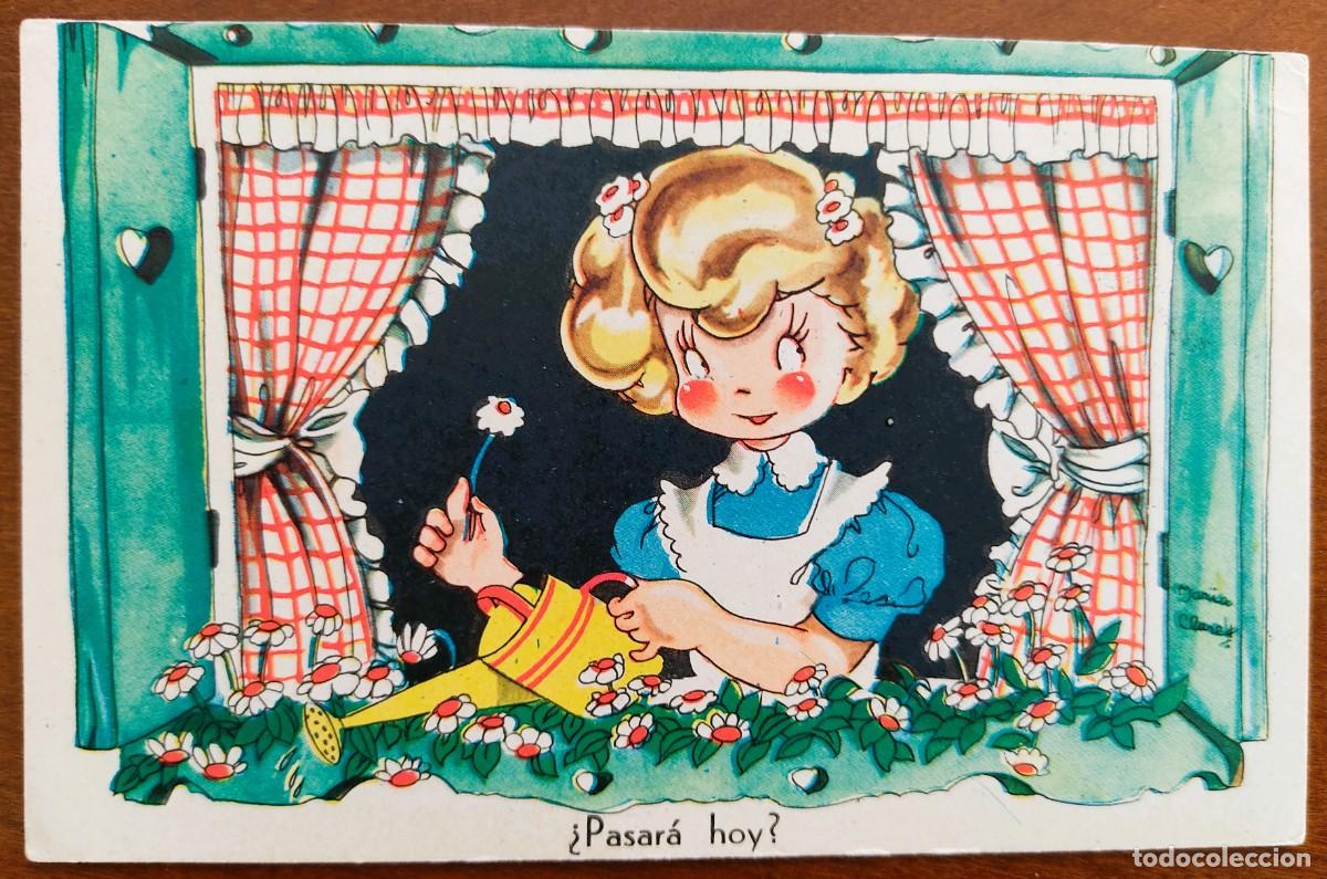 Postales: &iquest;PASAR&Aacute; HOY? - MAR&Iacute;A CLARET - COLECCI&Oacute;N DE POSTAALES MARI-PEPA SERIE E N&ordm; 1