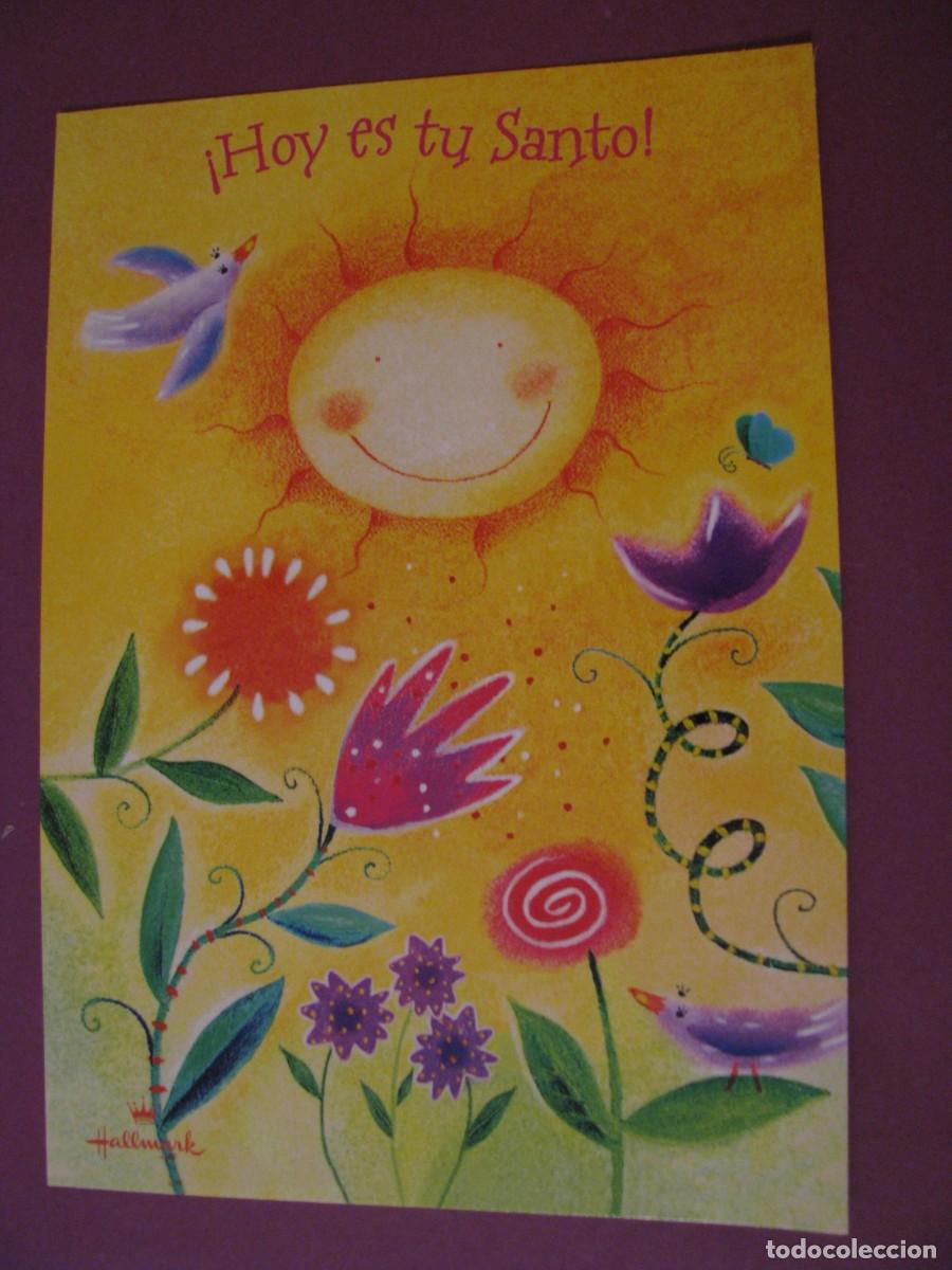 Postales: POSTAL DIPTICA DE ED. HALLMARK, 2002. MUCHAS FELICIDADES. &iexcl;HOY ES TU SANTO! 17X12 CM