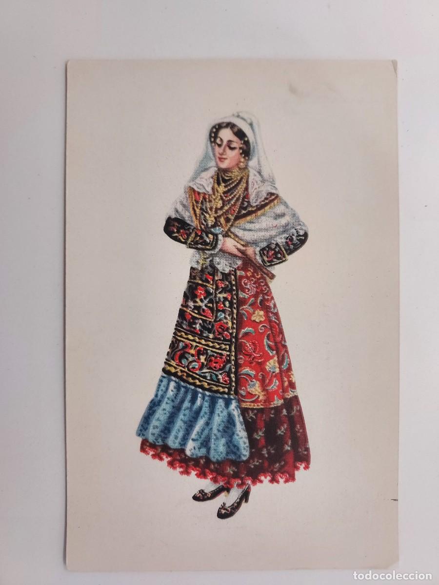 Postales: POSTAL ILUSTRADOR ROSA BENDALA. TRAJE REGIONAL MOZA SALAMANCA CHARRA. S/C. A&Ntilde;OS 1950
