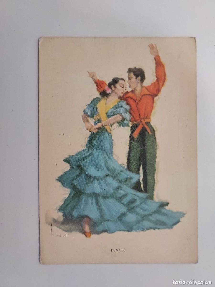 Postales: POSTAL ILUSTRADOR TUSER. BAILE ANDALUZ TIENTOS. ARTIGAS. SIN CIRCULAR. A&Ntilde;OS 1950