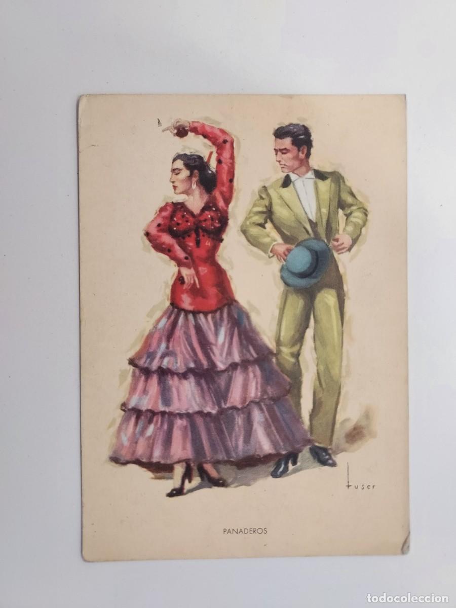 Postales: POSTAL ILUSTRADOR TUSER. BAILE ANDALUZ PANADEROS. ARTIGAS. SIN CIRCULAR. A&Ntilde;OS 1950