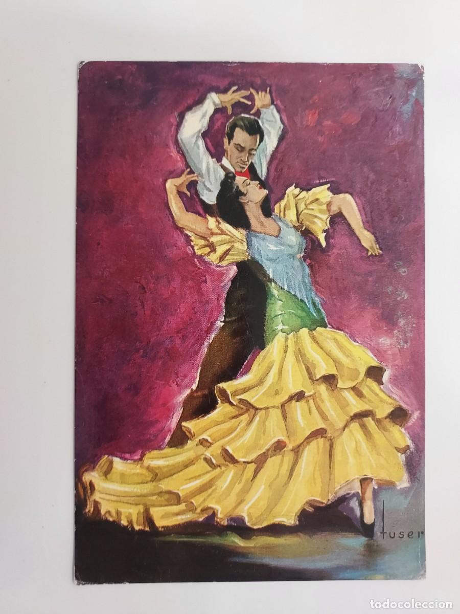 Postales: POSTAL ILUSTRADOR TUSER. ANDALUCIA BAILA FLAMENCO. ARTIGAS. SIN CIRCULAR. 1962