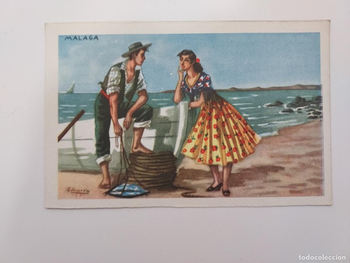 Postales: POSTAL ILUSTRADA. TRAJE REGIONAL MALAGA. POSTALES BEA. SIN CIRCULAR. A&Ntilde;OS 1950